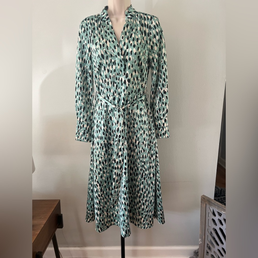 H&M Chic Sophisticated Button Down Dress XXS Belted Waist -‎
